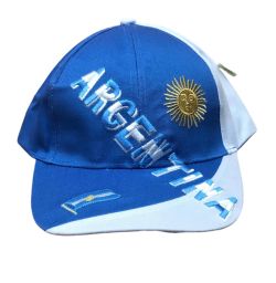 GORRA CON VISERA SUPERBORDADA ARGENTINA 