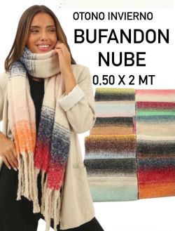 BUFANDON NUBE DEGRADEÉ 0,50 X 2 MT